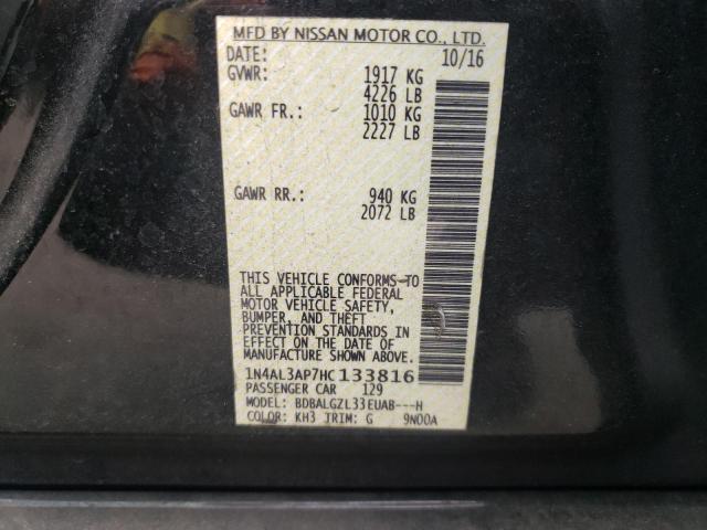 Photo 10 from auction – 2017 NISSAN ALTIMA 2.5 with VIN 1N4AL3AP7HC133816