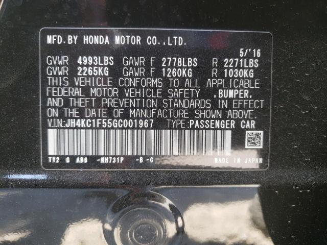 Photo 10 from auction – 2016 ACURA RLX TECH with VIN JH4KC1F55GC001967
