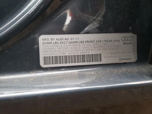 Photo 10 from auction – 2011 AUDI A4 PREMIUM with VIN WAUFFAFL2BN039286