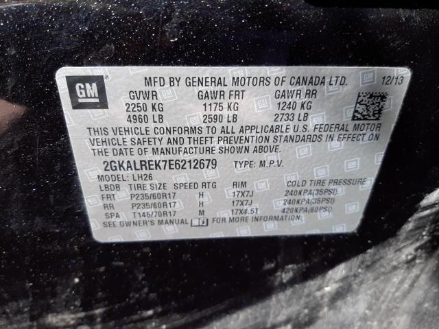 Photo 10 from auction – 2014 GMC TERRAIN SL with VIN 2GKALREK7E6212679