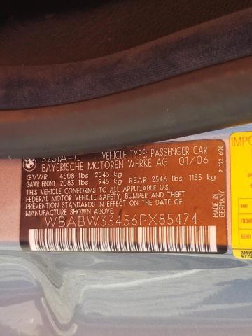 Photo 10 from auction – 2006 BMW 325 CI with VIN WBABW33456PX85474