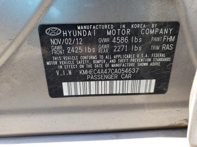 Photo 10 from auction – 2012 HYUNDAI SONATA HYB with VIN KMHEC4A47CA054637