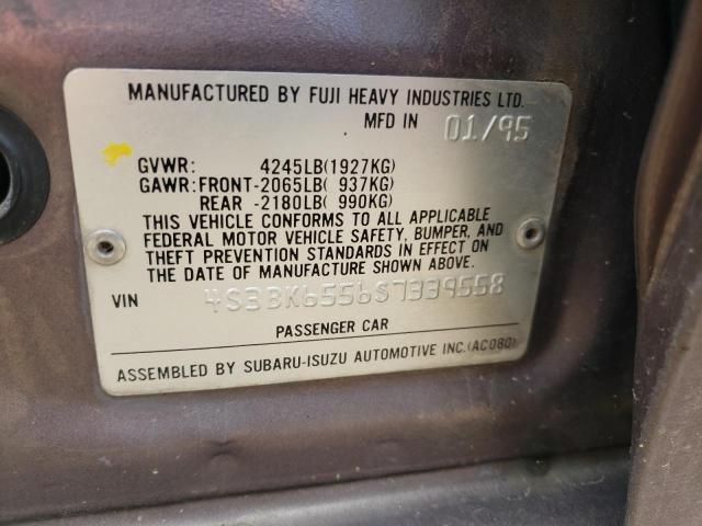 Photo 10 from auction – 1995 SUBARU LEGACY LS with VIN 4S3BK6556S7339558