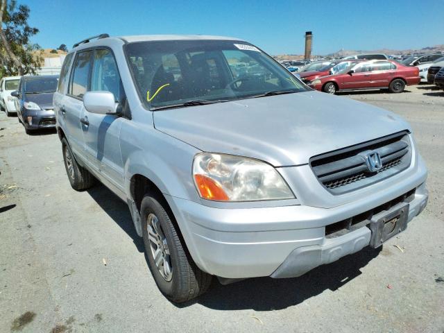 HONDA PILOT 2004 with VIN 2HKYF18474H561075 - Photo from auction