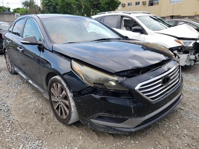 HYUNDAI SONATA SPO 2016 with VIN 5NPE34AF9GH376541 - Photo from auction