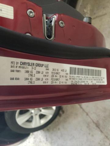 Photo 10 from auction – 2012 JEEP COMPASS SP with VIN 1C4NJCBB1CD634949