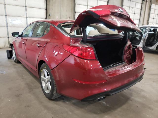 Photo 3 from auction – 2015 KIA OPTIMA with VIN 5XXGM4A72FG352994