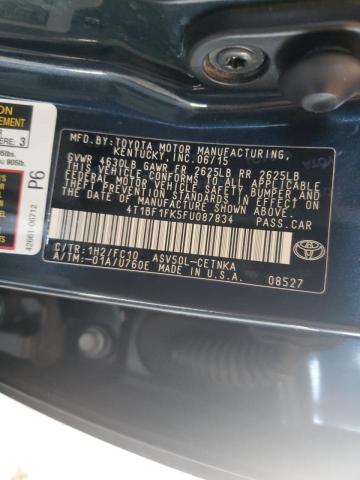 Photo 10 from auction – 2015 TOYOTA CAMRY LE with VIN 4T1BF1FK5FU087834