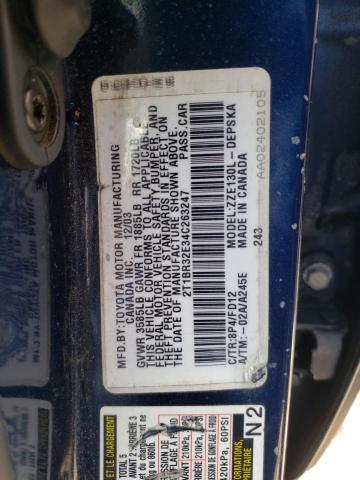 Photo 10 from auction – 2004 TOYOTA COROLLA CE with VIN 2T1BR32E34C263247