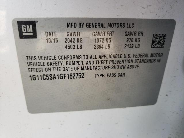 Photo 10 from auction – 2016 CHEVROLET MALIBU LIM with VIN 1G11C5SA1GF162752