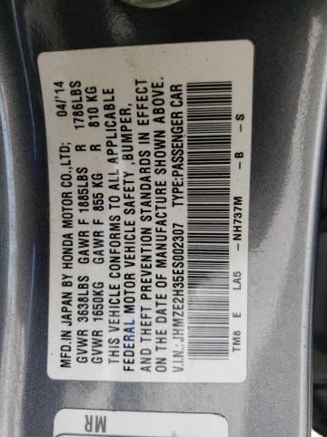 Photo 10 from auction – 2014 HONDA INSIGHT with VIN JHMZE2H35ES002307