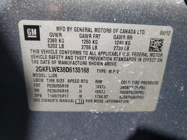 Photo 10 from auction – 2013 GMC TERRAIN SL with VIN 2GKFLWE38D6135168