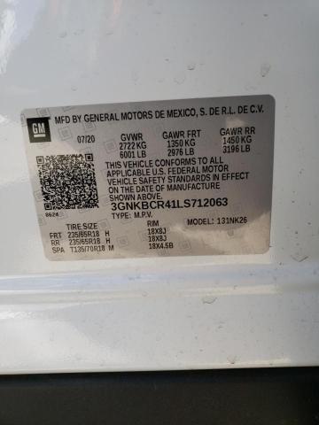 Photo 10 from auction – 2020 CHEVROLET BLAZER 2LT with VIN 3GNKBCR41LS712063