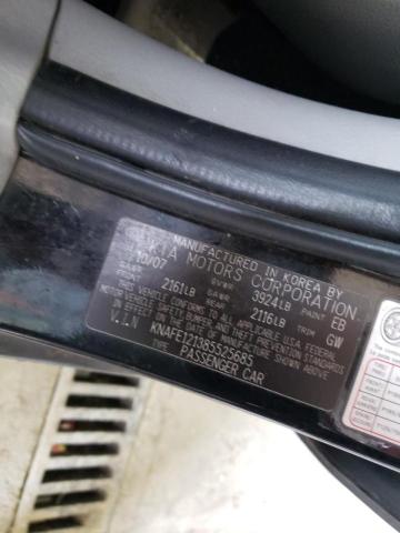 Photo 10 from auction – 2008 KIA SPECTRA EX with VIN KNAFE121385525685