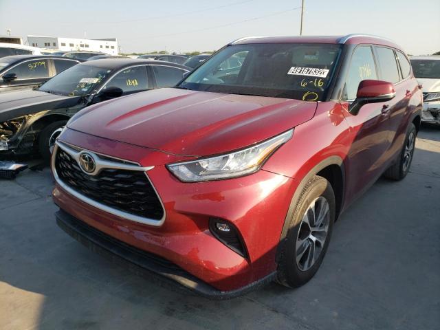 Photo 2 from auction – 2020 TOYOTA HIGHLANDER with VIN 5TDGZRAH6LS504793