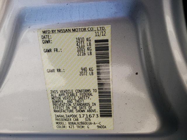 Photo 10 from auction – 2013 NISSAN ALTIMA 2.5 with VIN 1N4AL3AP0DC171673