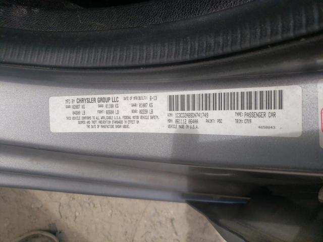 Photo 10 from auction – 2013 DODGE AVENGER SE with VIN 1C3CDZAB9DN741749