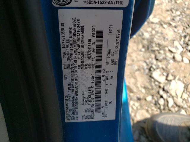 Foto 10 de la subasta – 2012 FORD FIESTA SE con VIN 3FADP4EJ5CM160470