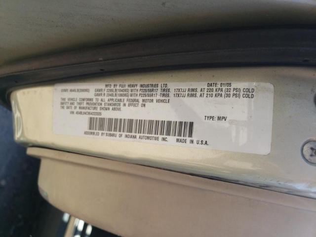 Photo 10 from auction – 2005 SUBARU OUTBACK with VIN 4S4BL84C954222325