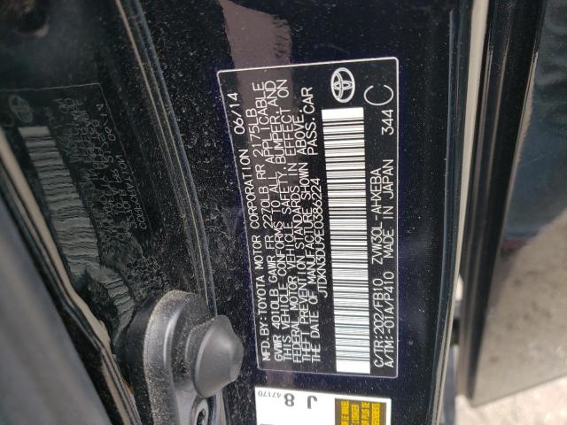 Photo 10 from auction – 2014 TOYOTA PRIUS with VIN JTDKN3DU9E0386224