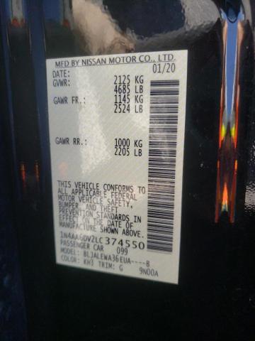 Photo 10 from auction – 2020 NISSAN MAXIMA SL with VIN 1N4AA6DV2LC374550