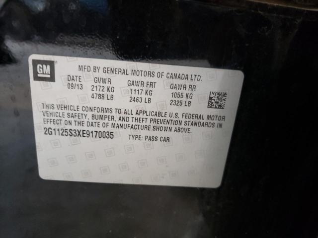 Photo 10 from auction – 2014 CHEVROLET IMPALA LT with VIN 2G1125S3XE9170035