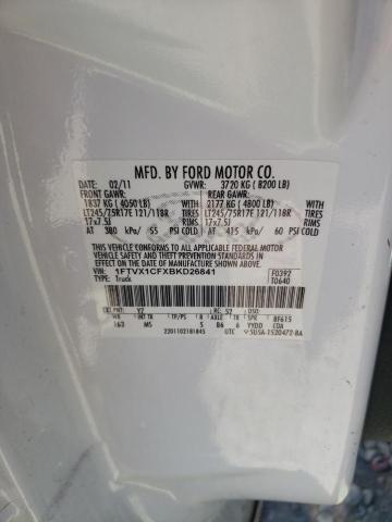 Photo 10 from auction – 2011 FORD F150 SUPER with VIN 1FTVX1CFXBKD26841