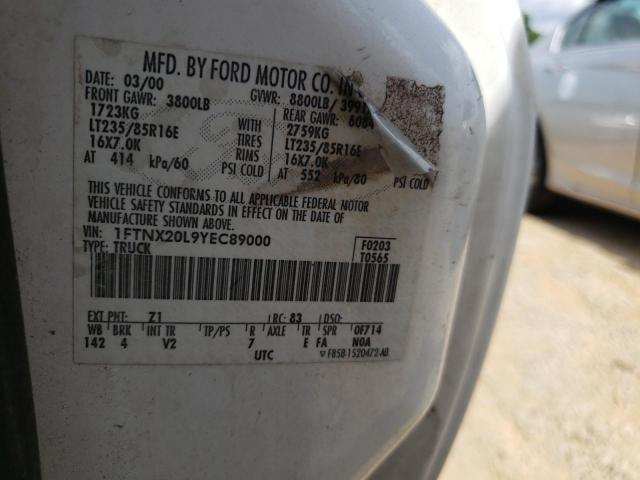Photo 10 from auction – 2000 FORD F250 SUPER with VIN 1FTNX20L9YEC89000