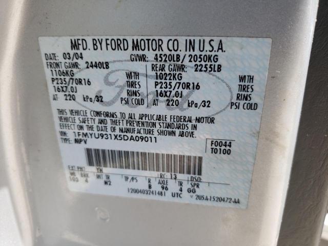 Photo 10 from auction – 2005 FORD ESCAPE XLT with VIN 1FMYU931X5DA09011