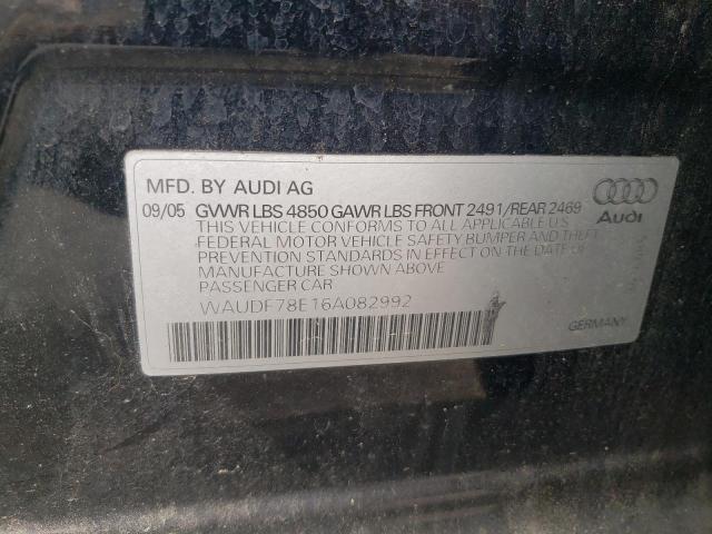 Photo 10 from auction – 2006 AUDI A4 2.0T QU with VIN WAUDF78E16A082992