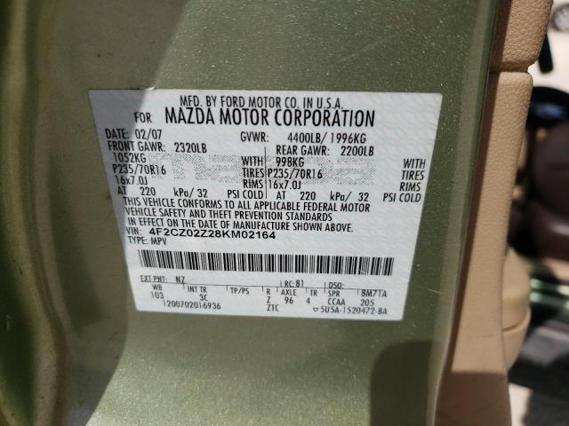 Photo 10 from auction – 2008 MAZDA TRIBUTE I with VIN 4F2CZ02Z28KM02164