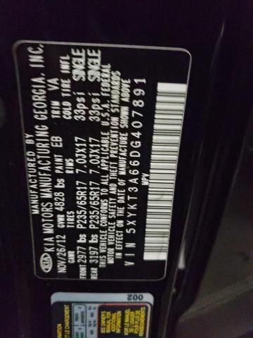 Photo 10 from auction – 2013 KIA SORENTO LX with VIN 5XYKT3A66DG407891