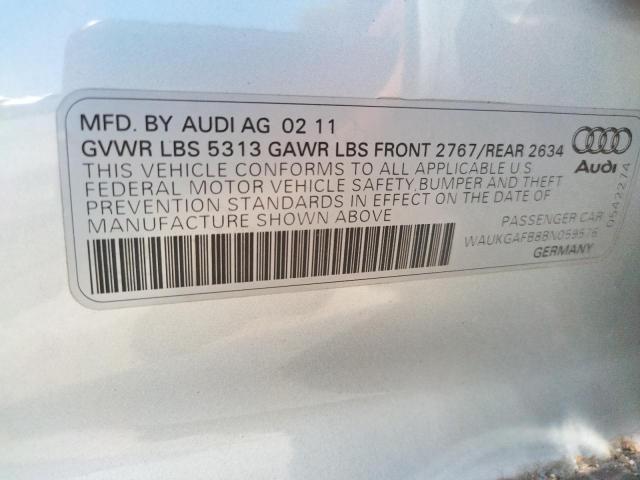 Photo 10 from auction – 2011 AUDI A6 PRESTIG with VIN WAUKGAFB8BN059576