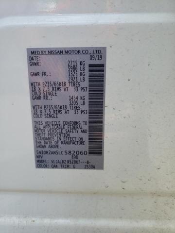 Photo 10 from auction – 2020 NISSAN PATHFINDER with VIN 5N1DR2AN5LC582060