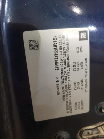 Photo 10 from auction – 2010 CHEVROLET COBALT LS with VIN 1G1AB1F54A7146412