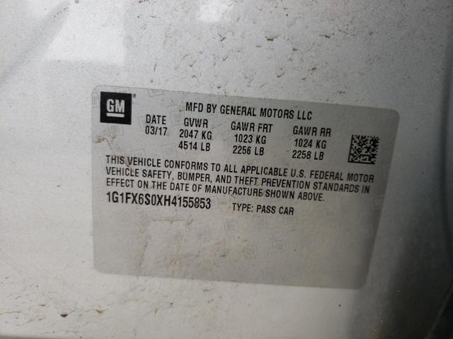Photo 10 from auction – 2017 CHEVROLET BOLT EV PR with VIN 1G1FX6S0XH4155853
