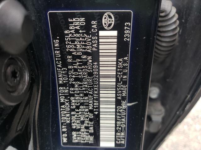 Photo 10 from auction – 2014 TOYOTA CAMRY L with VIN 4T1BF1FKXEU329094