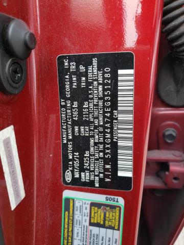 Photo 10 from auction – 2014 KIA OPTIMA LX with VIN 5XXGM4A74EG351280