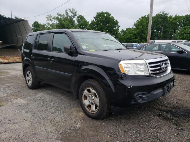 HONDA PILOT LX 2014 with VIN 5FNYF4H20EB039498 - Photo from auction