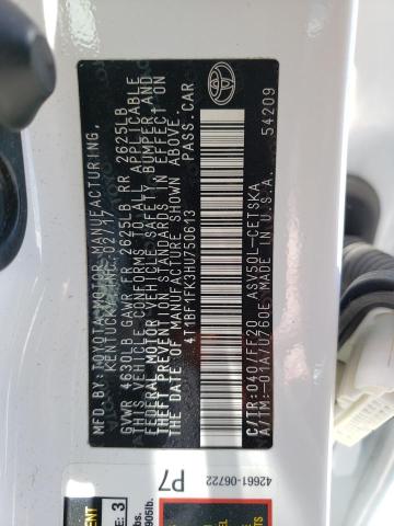 Photo 10 from auction – 2017 TOYOTA CAMRY LE with VIN 4T1BF1FK3HU750613