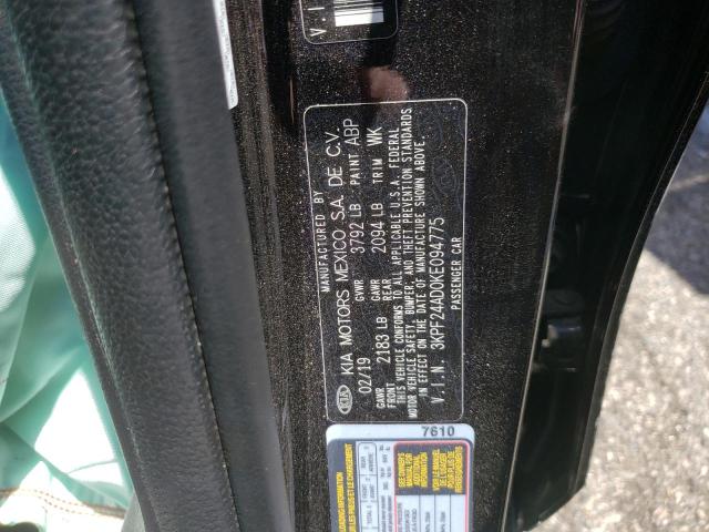Photo 10 from auction – 2019 KIA FORTE FE with VIN 3KPF24AD0KE094775