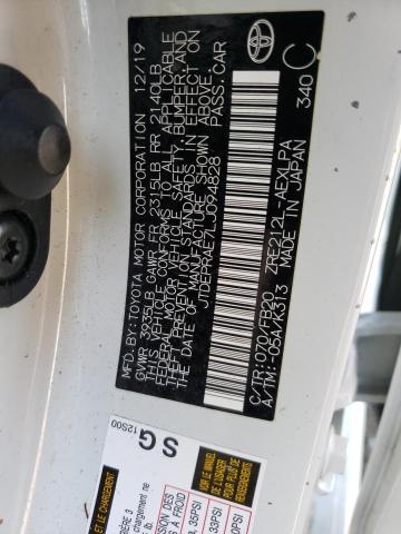 Photo 10 from auction – 2020 TOYOTA COROLLA LE with VIN JTDEPRAE7LJ094828