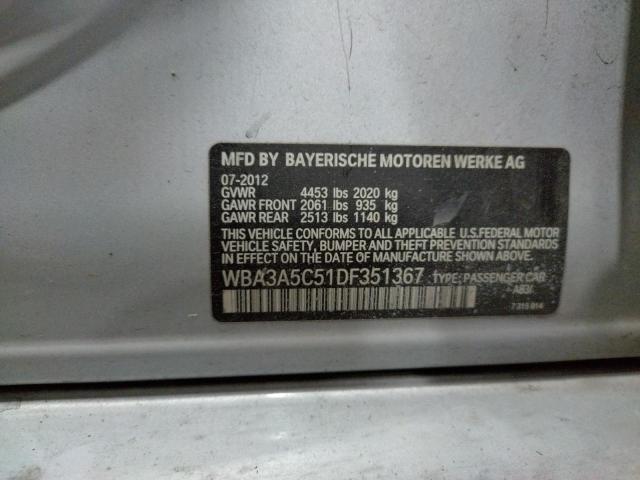 Photo 10 from auction – 2013 BMW 328 I with VIN WBA3A5C51DF351367