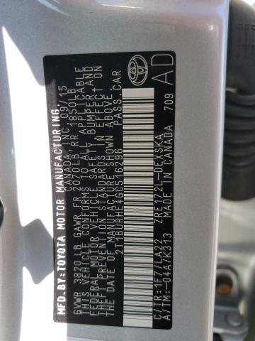 Photo 10 from auction – 2016 TOYOTA COROLLA L with VIN 2T1BURHE4GC516296