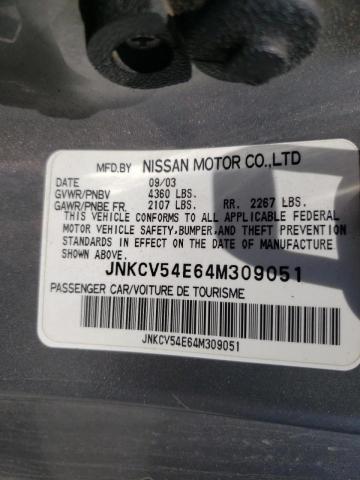 Photo 10 from auction – 2004 INFINITI G35 with VIN JNKCV54E64M309051