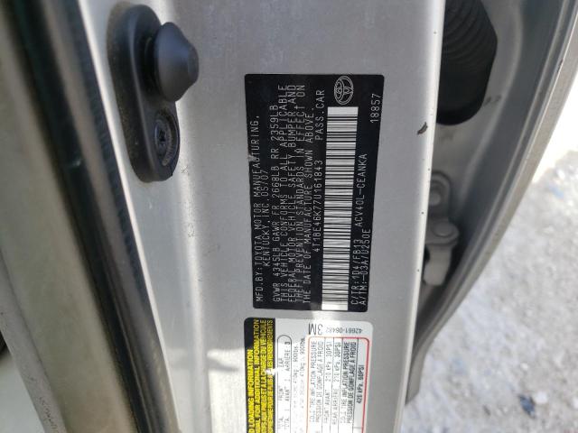 Photo 10 from auction – 2007 TOYOTA CAMRY CE with VIN 4T1BE46K77U161843