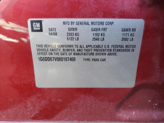 Photo 10 from auction – 2008 CADILLAC STS with VIN 1G6DD67V080197468
