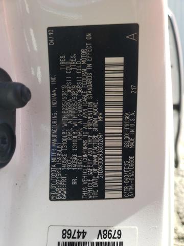 Photo 10 from auction – 2011 TOYOTA SIENNA SPO with VIN 5TDXK3DC4BS032044