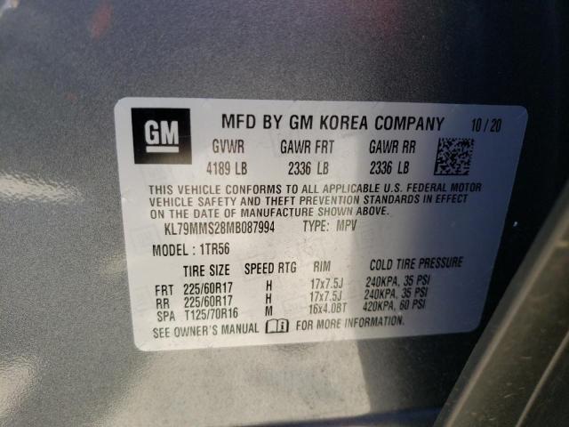 Photo 10 from auction – 2021 CHEVROLET TRAILBLAZE with VIN KL79MMS28MB087994