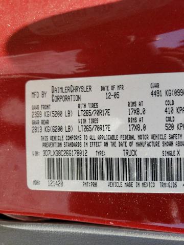 Photo 10 from auction – 2006 DODGE RAM 3500 S with VIN 3D7LX38C26G178012